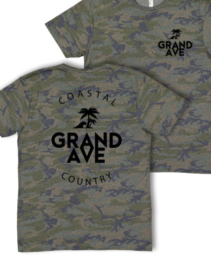 Grand Ave CamoTee Front and Back view